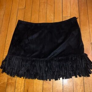 frilly mini skirt